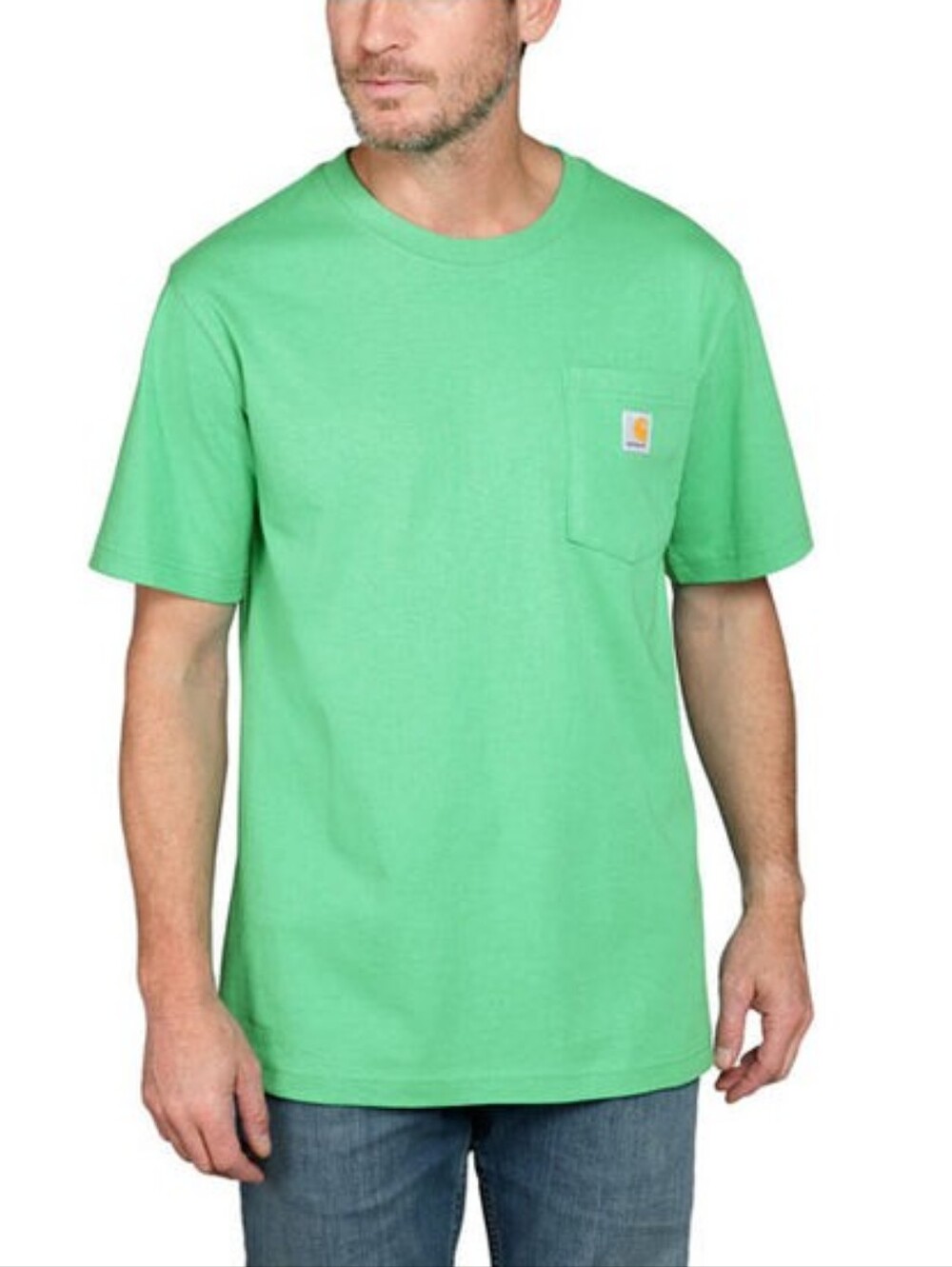 Carhartt K87 Loose Fit Heavyweight Short-Sleeve Pocket T-Shirt - Malachite Green